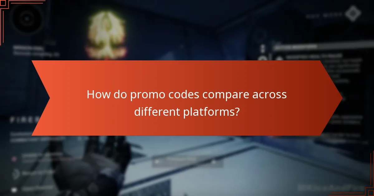How do promo codes compare across different platforms?