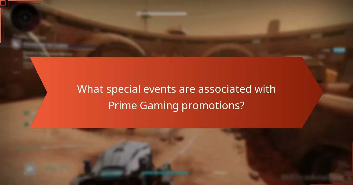 What special events are associated with Prime Gaming promotions?