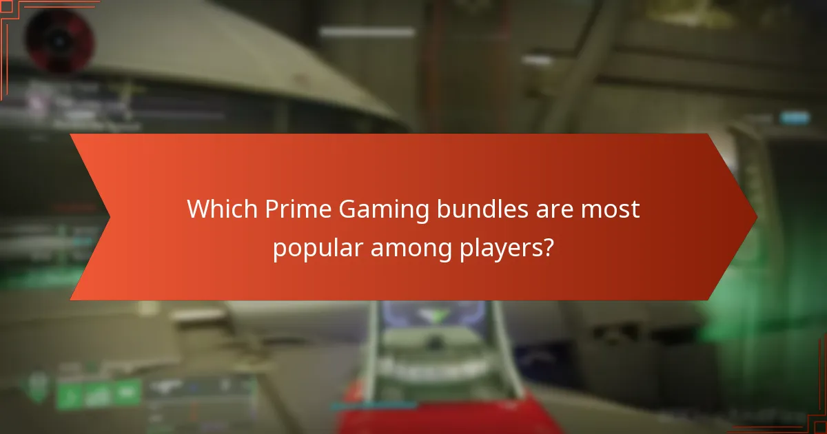 Which Prime Gaming bundles are most popular among players?